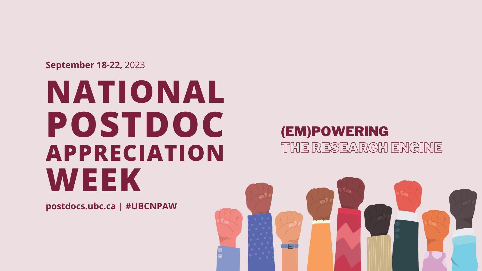 Celebrate National Postdoc Appreciation Week - Postdoctoral Fellows ...